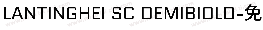 LANTINGHEI SC DEMIBIOLD字体转换